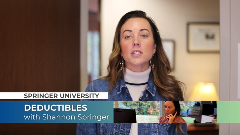 What is a deductible insurance lesson video