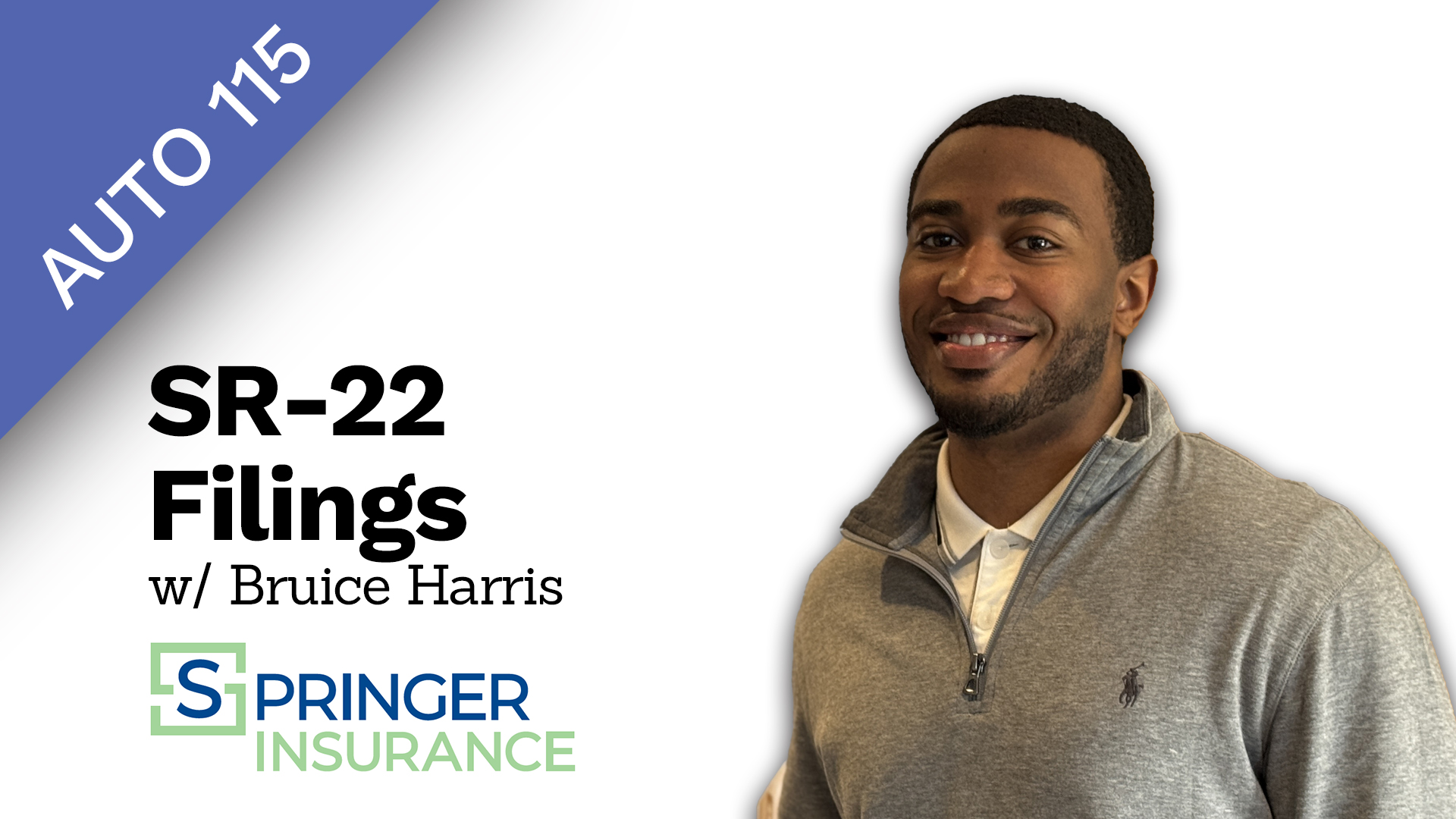 AUTO 115 SR 22 insurance lesson video