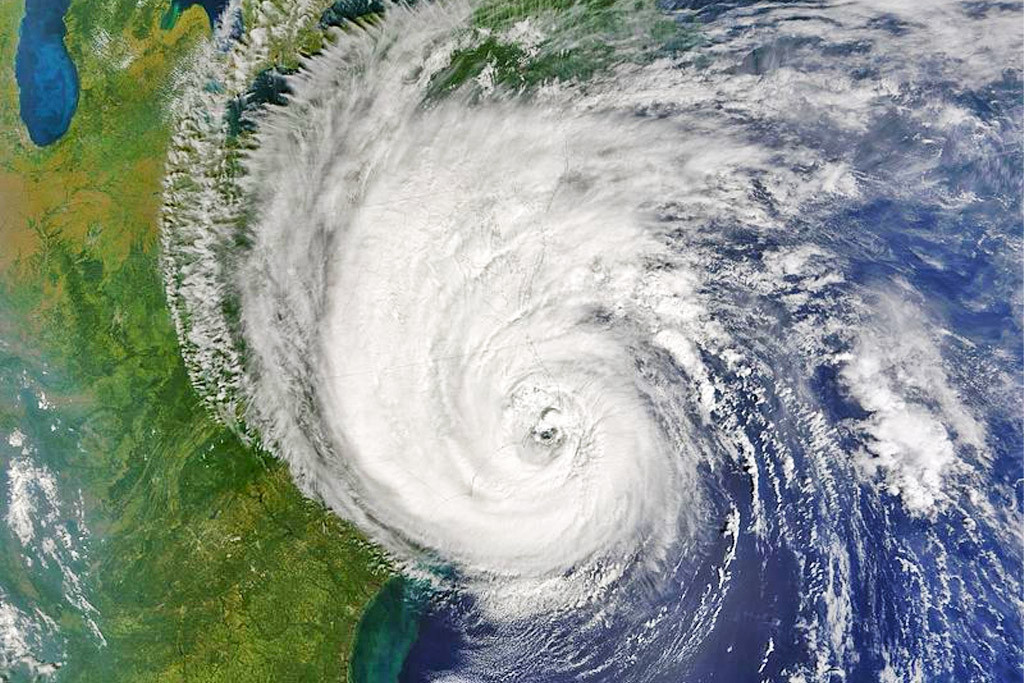 Hurricane Isabel as it made landfall in North Carolina