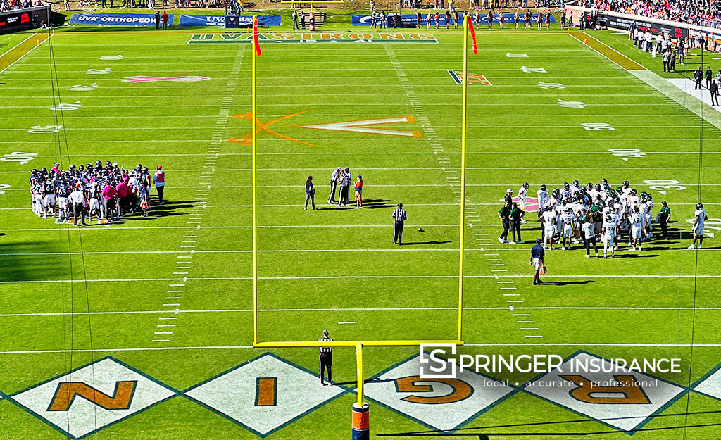 UVA vs William and Mary Football Game in Charlottesville